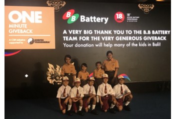 B.B. Battery engage in The ‘One Minute Giveback’ initiative